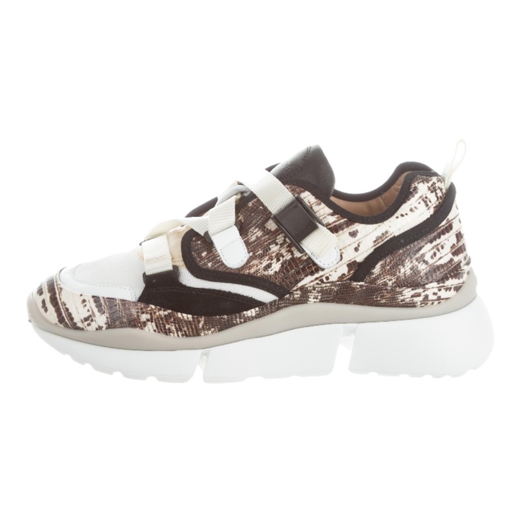2018 CHLOE embossed sonnie sneaker